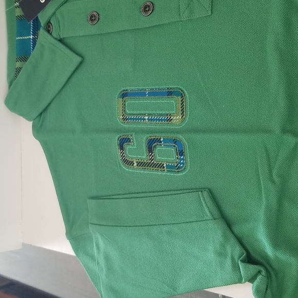 Windward sailing- Men's Golf shirt - Size M by Engbers - green 100% cotton - NWT - Picture 3 of 9